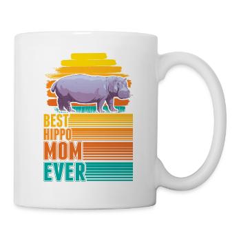 Meilleure maman hippopotame jamais hippopotame hippopotame - Mug blanc - blanc - Droite