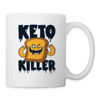 Keto Killer Ernährungsberater Lebensmittel Diät - Tasse - Weiß - Rechts