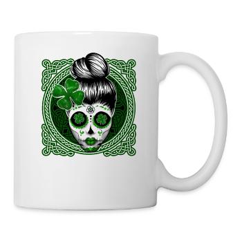 Saint Patricks Day Kelten Schottisch - Tasse - Weiß - Rechts