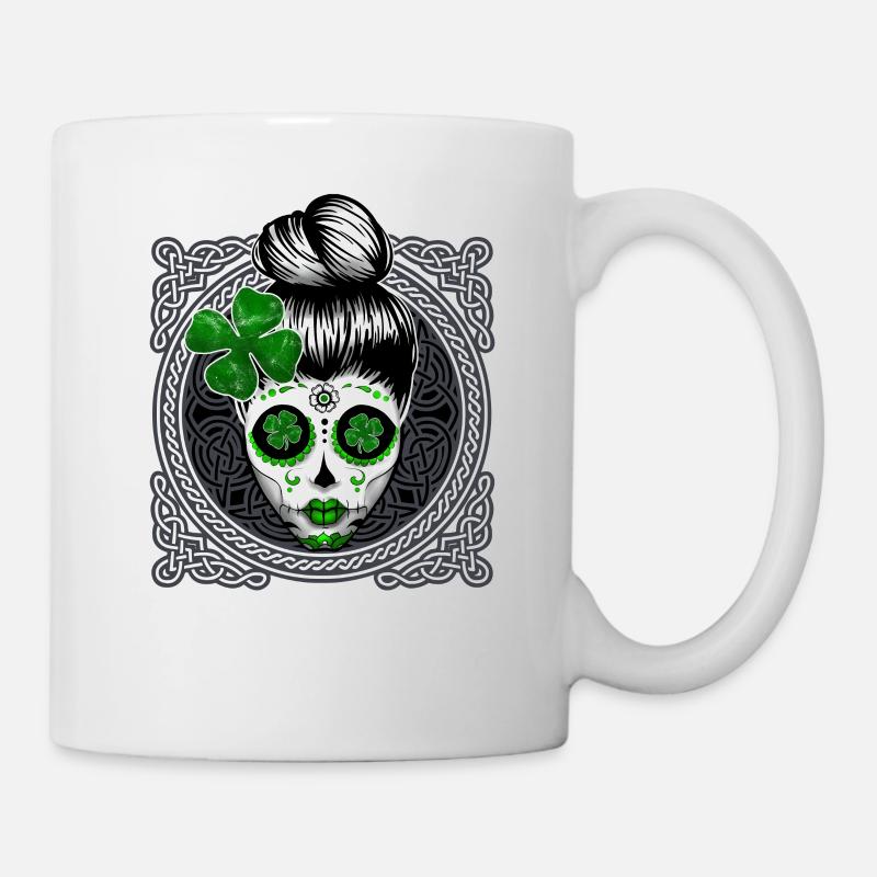 Saint Patricks Day Kelten Schottisch - Tasse - Weiß