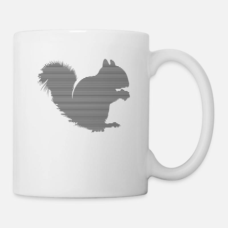 Eichhörnchen - Tasse - Weiß
