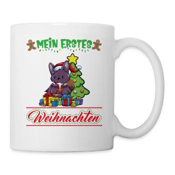 Mein Erstes Weihnachten Baby 1 Jahr Heilig Abend - Tasse - Weiß - Rechts