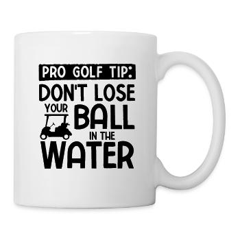 Golfplatz zum Golfen Golf - Tasse - Weiß - Rechts
