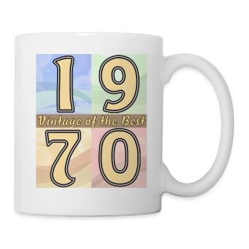 BIRTHDAY YEAR 1970 - Mug - white - Right