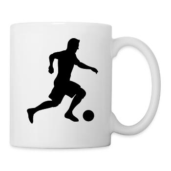 Joueur de kickball - Mug blanc - blanc - Droite