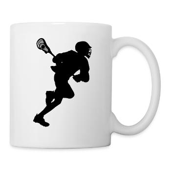 Joueurs de crosse - Mug blanc - blanc - Droite