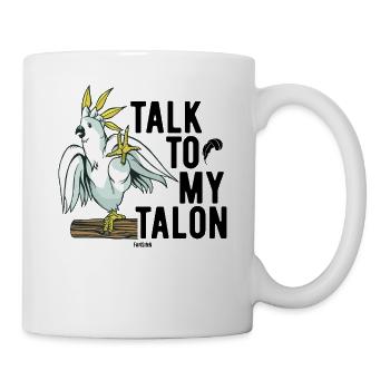 Haustier Papagei lustiger Spruch - Tasse - Weiß - Rechts