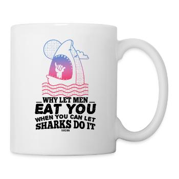 Frauen Spruch Meerestiere Monster - Tasse - Weiß - Rechts