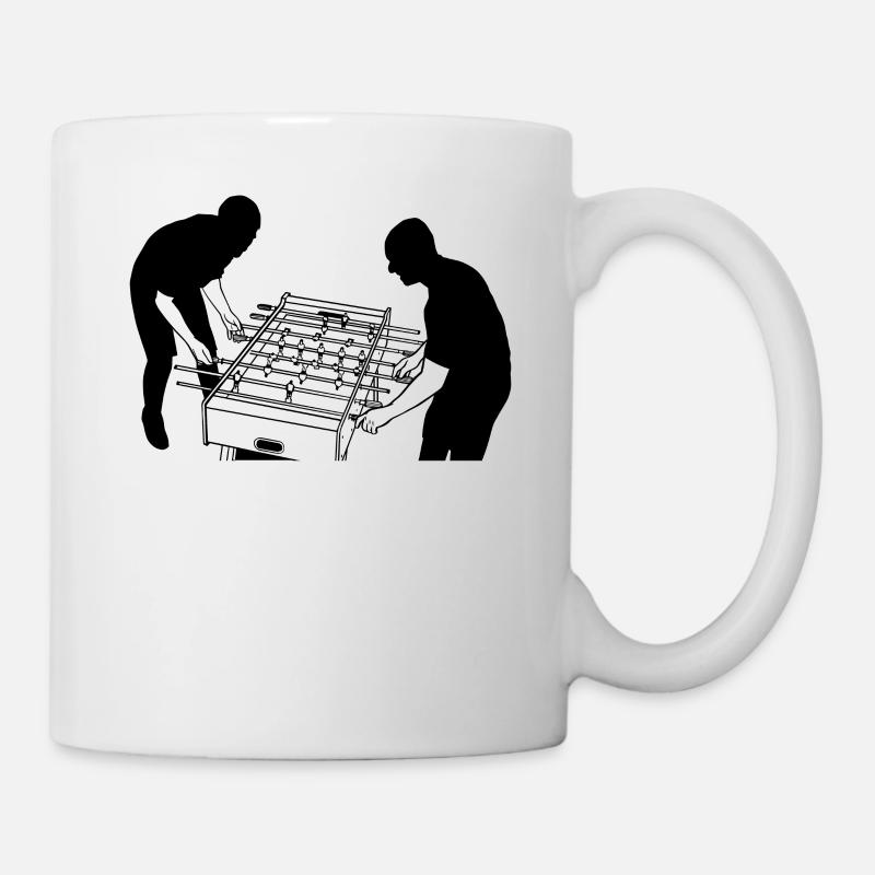 Joueurs de baby-foot - Mug blanc - blanc