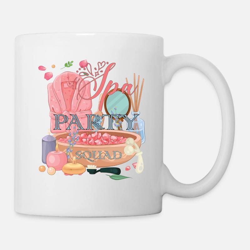 Spa Party Birthday Squad Rose Item Matching Theme - Mug blanc - blanc
