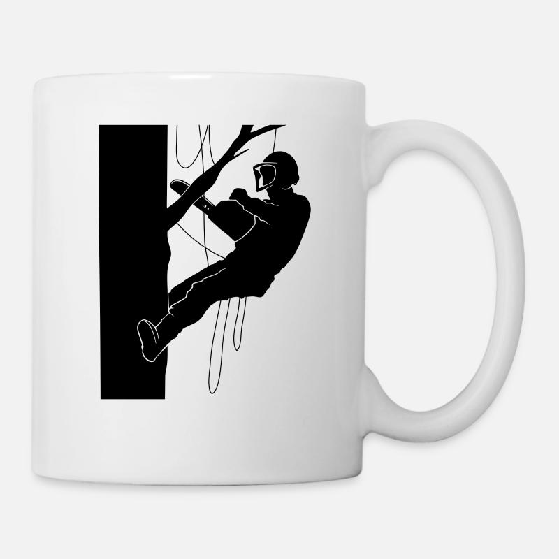 Baumpfleger Baumschnitt Baumklettern - Tasse - Weiß