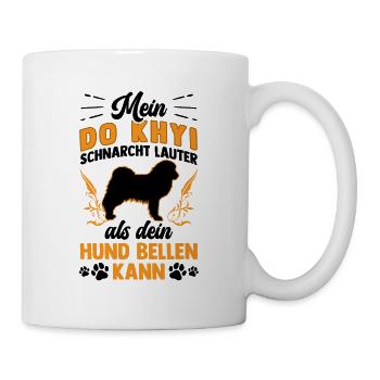 Do Khyi schnarcht lauter Tibetmastiff Tibetdogge - Tasse - Weiß - Rechts