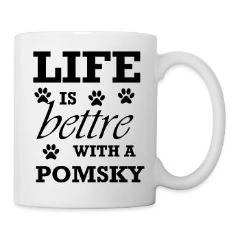 Hund Chien - Mug blanc - blanc - Droite