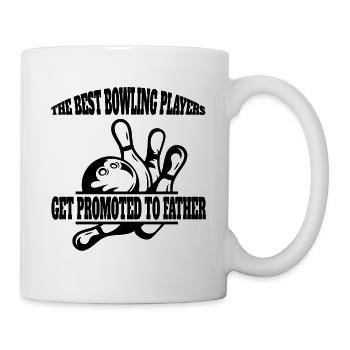 Bowling Bowling Père Boule de bowling Papa Kegel Bowler - Mug blanc - blanc - Droite