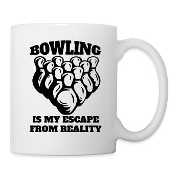 Bowling Skittles Cadeau Boule de bowling Skittles Bowler - Mug blanc - blanc - Droite