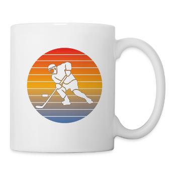 Eishockey Geschenk Wintersport Eishockeyteam - Tasse - Weiß - Rechts