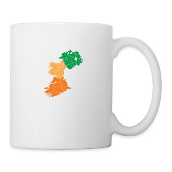 Made in America with Irish parts USA - Mug - white - Right