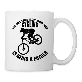 Bicycle Father Cycling Bicycle Tour Dad Cycling - Mug - white - Right