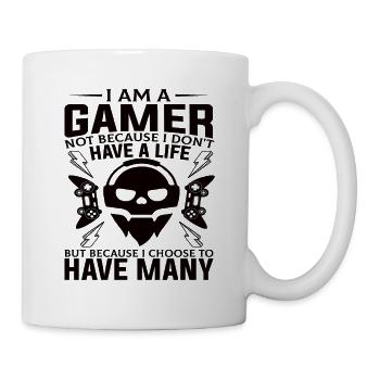 I am a Gamer - Funny Gaming Saying - Mug - white - Right