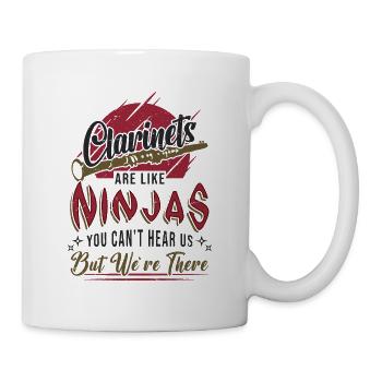 Les clarinettes sont comme des ninjas, une fanfare - Mug blanc - blanc - Droite