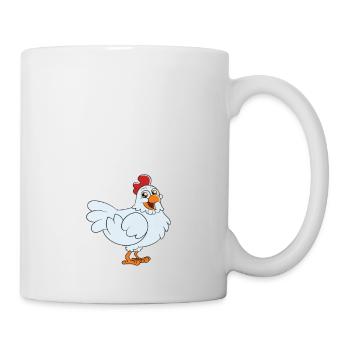 Bien sûr, à droite, j’ai un poulet - Mug blanc - blanc - Droite