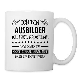 Ausbilder Beruf Lustiger Spruch Ausbilder Geschenk - Tasse - Weiß - Rechts