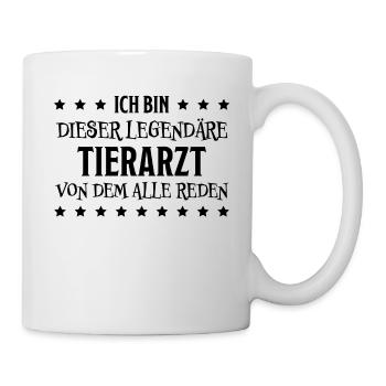 Tierarzt Lustige Spruch Beruf Tierarzt Geschenk - Tasse - Weiß - Rechts