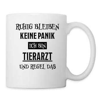 Tierarzt Lustige Spruch Beruf Tierarzt Geschenk - Tasse - Weiß - Rechts