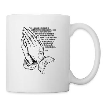 Beten - Vater unser im Himmel - Gebet - Tasse - Weiß - Rechts