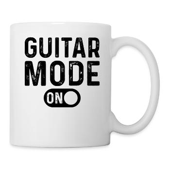 Guitar Mode On - Playing Guitar Player Guitarist - Tasse - Weiß - Rechts