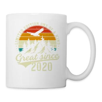 Einzigartig seit 2020 - Tasse - Weiß - Rechts