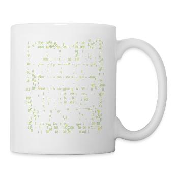 Beruflich wollte ich immer was mit Nullen machen A - Tasse - Weiß - Rechts