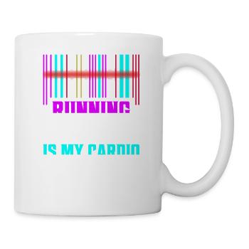 Running Code Is My Cardio Programmer Coding - Tasse - Weiß - Rechts