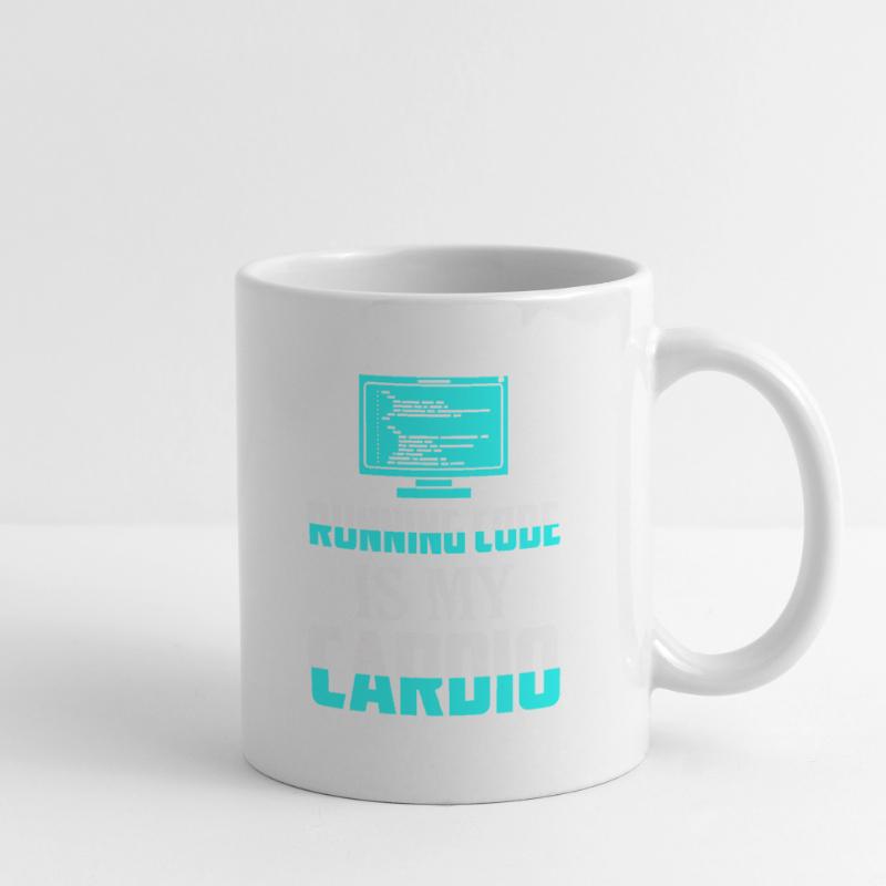 Running Code est mon logiciel de codage cardio Mug blanc