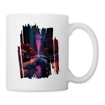 New York Vaporwave Aesthetic Retro Style I Love NY - Tasse - Weiß - Rechts
