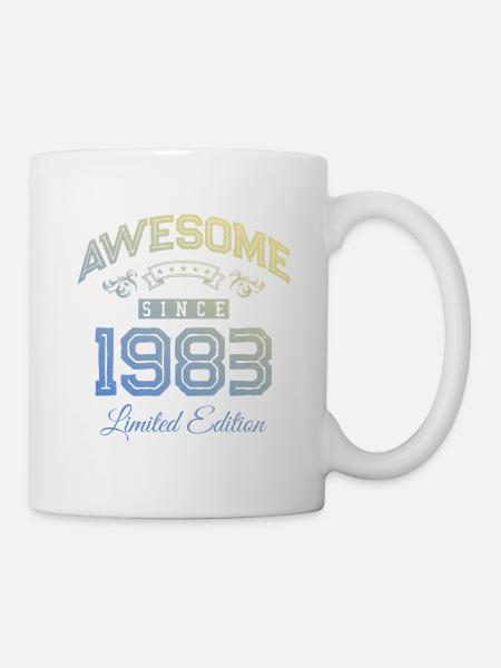 1983 awesome since - Tasse - Weiß