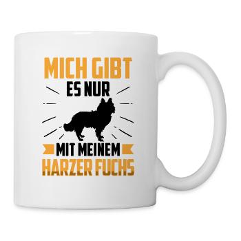 Nur mit meinem Harzer Fuchs Hütefuchs - Tasse - Weiß - Rechts