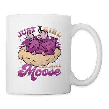 Just A Girl Who Loves Moose - Mug - white - Right
