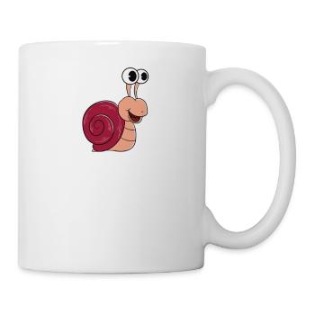 Kann Spontan Anfangen, Über Schnecken Zu Reden - Tasse - Weiß - Rechts