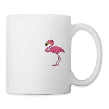 Funny flamingo graphics - Mug - white - Right