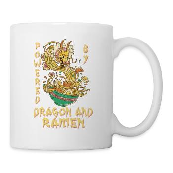 Japanischer Drache Powered By Dragon Und Ramen - Tasse - Weiß - Rechts