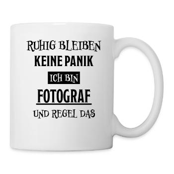 Fotograf Lustiger Spruch Beruf Fotografen Geschenk - Tasse - Weiß - Rechts