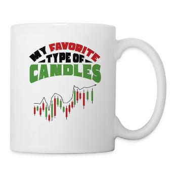 Mein Bevorzugter Kerzentyp, Börsenhandel - Tasse - Weiß - Rechts
