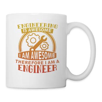 L’ingénierie est géniale et amusante Génie mécanique - Mug blanc - blanc - Droite
