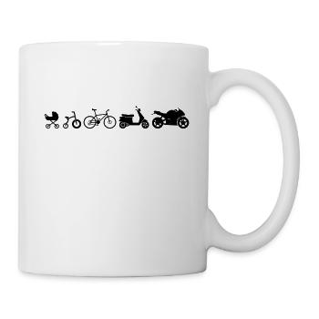 Moto Chopper Enduro Motocross Motard Moto - Mug blanc - blanc - Droite