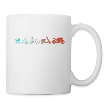 Moto Chopper Enduro Moto Moto de motocross - Mug blanc - blanc - Droite