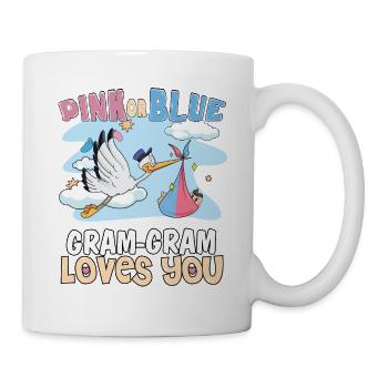 Pink or Blue Gram-Gram Loves You Best Grandma - Mug - white - Right