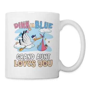 Rose ou bleu La grand-tante tante t’aime mieux - Mug blanc - blanc - Droite
