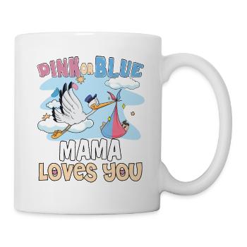 Rose ou Bleue Mama t’aime la meilleure maman de tous les temps - Mug blanc - blanc - Droite