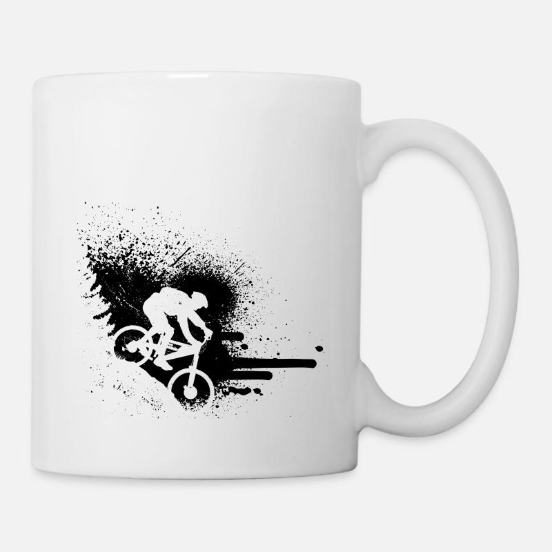 VTT VTT VTT VTT Vélo de montagne - Mug blanc - blanc